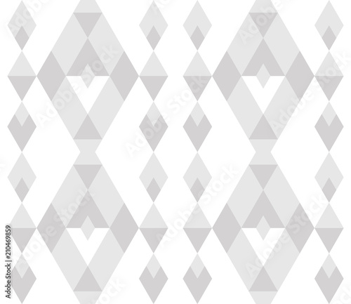 Linear seamless abstract background with rhombuses. Striped infinity geometric pattern. Vector illustration.