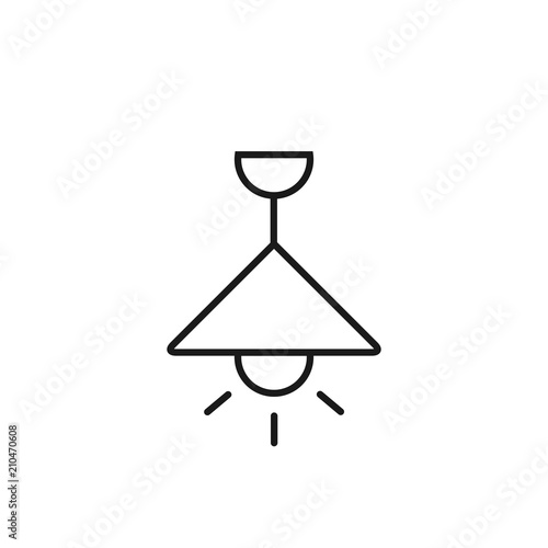 Источник света. Люстра. Иконка.