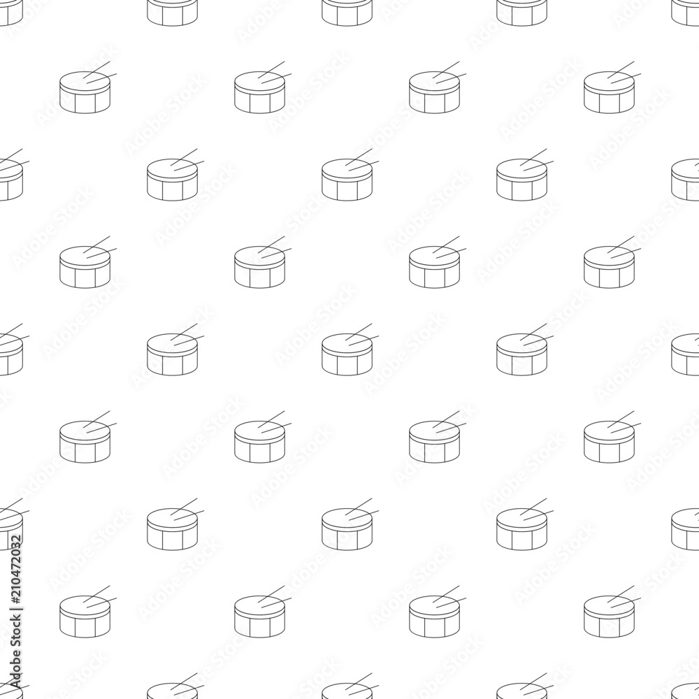 Drum background from line icon. Linear vector pattern Drum background from line icon. Linear vector pattern