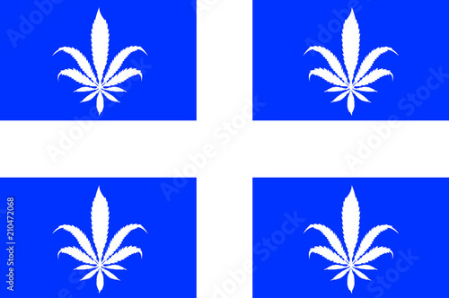 Drapeau cannabis, légalisation au Canada