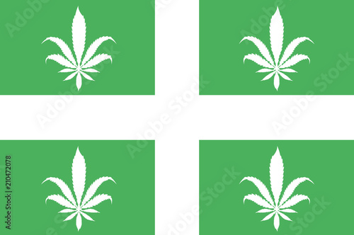 Drapeau cannabis, légalisation au Canada