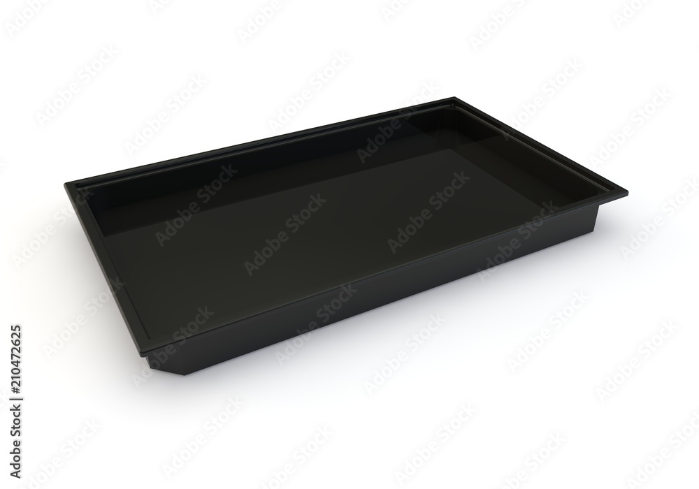 Black plastic pallet for products and goods Black plastic pallet for products and goods