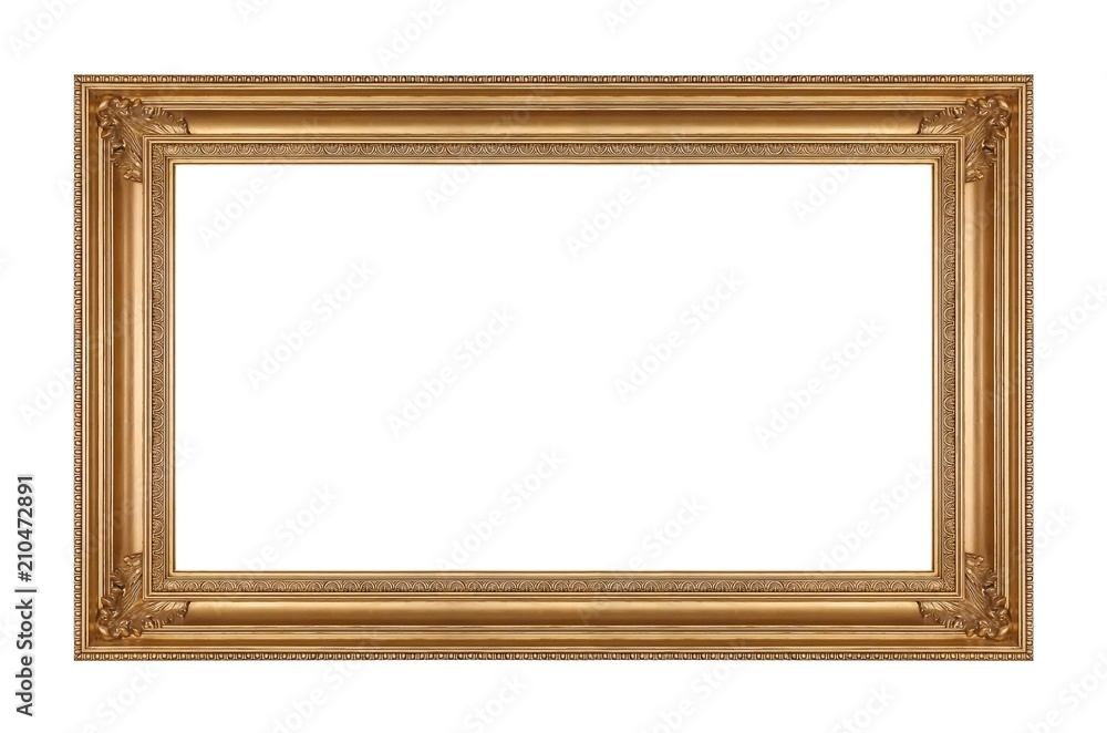Golden frame for paintings, mirrors or photo Golden frame for paintings, mirrors or photo