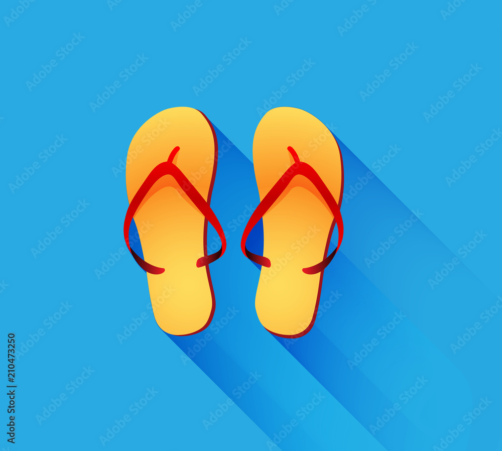 Flip flops illustration Flip flops illustration