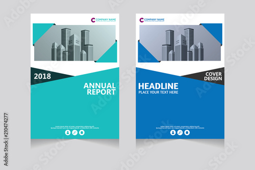 Annual report, pamphlet, presentation, brochure. Front page, book cover layout design. Cover design template. Abstract Cover Design.