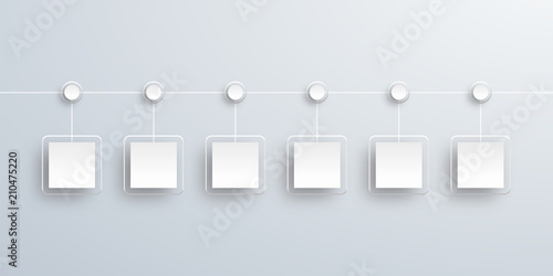 Crystal White Label, Timeline Chart #Vector Background 