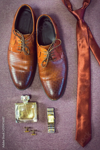 Man's style. Men's Accessories for groom