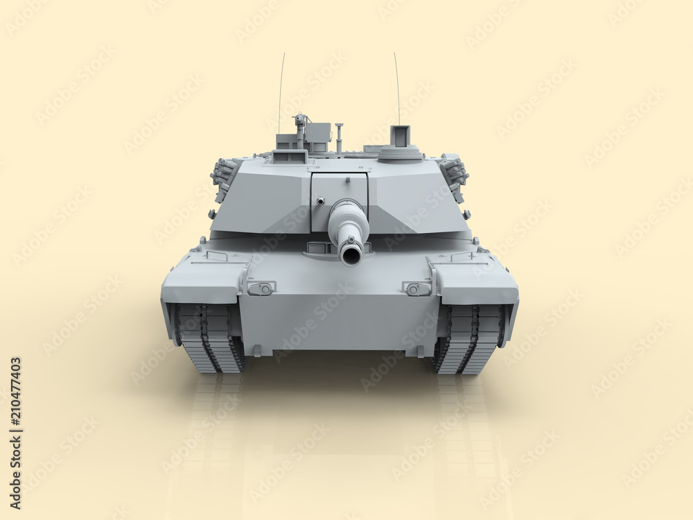 Military Tank Pastel 3D Render