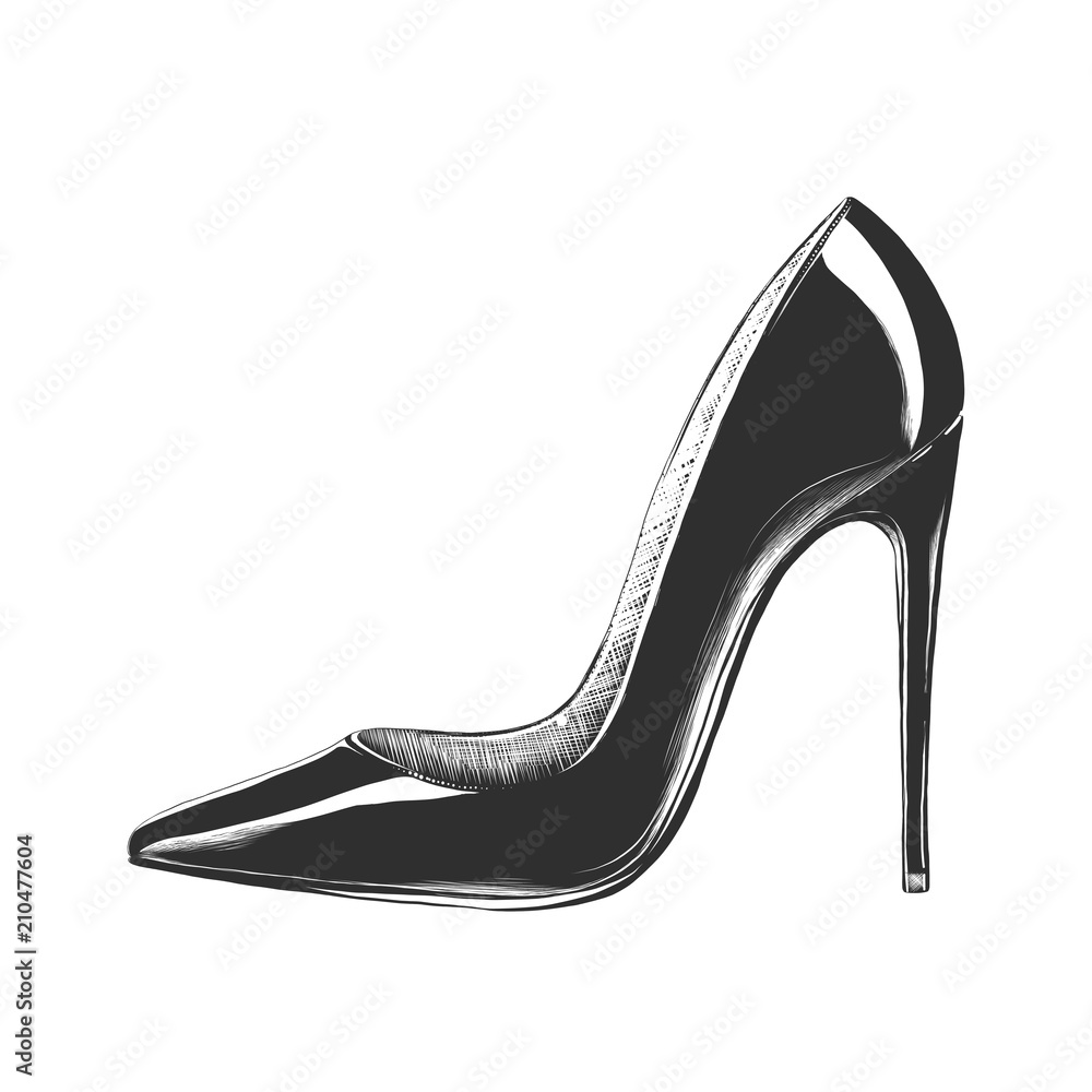 High Heels Illustrations, Unique Modern and Vintage Style Stock  Illustrations for Licensing