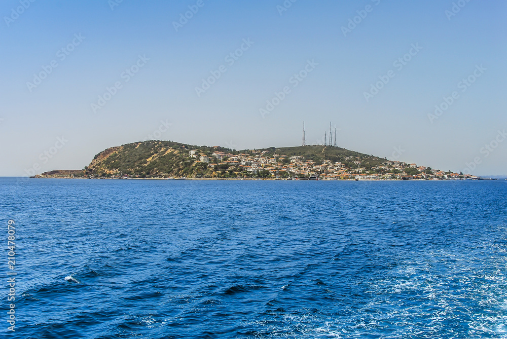 Istanbul, Turkey, 18 July 2011: Kinali Island, Princes Islands district of Istanbul