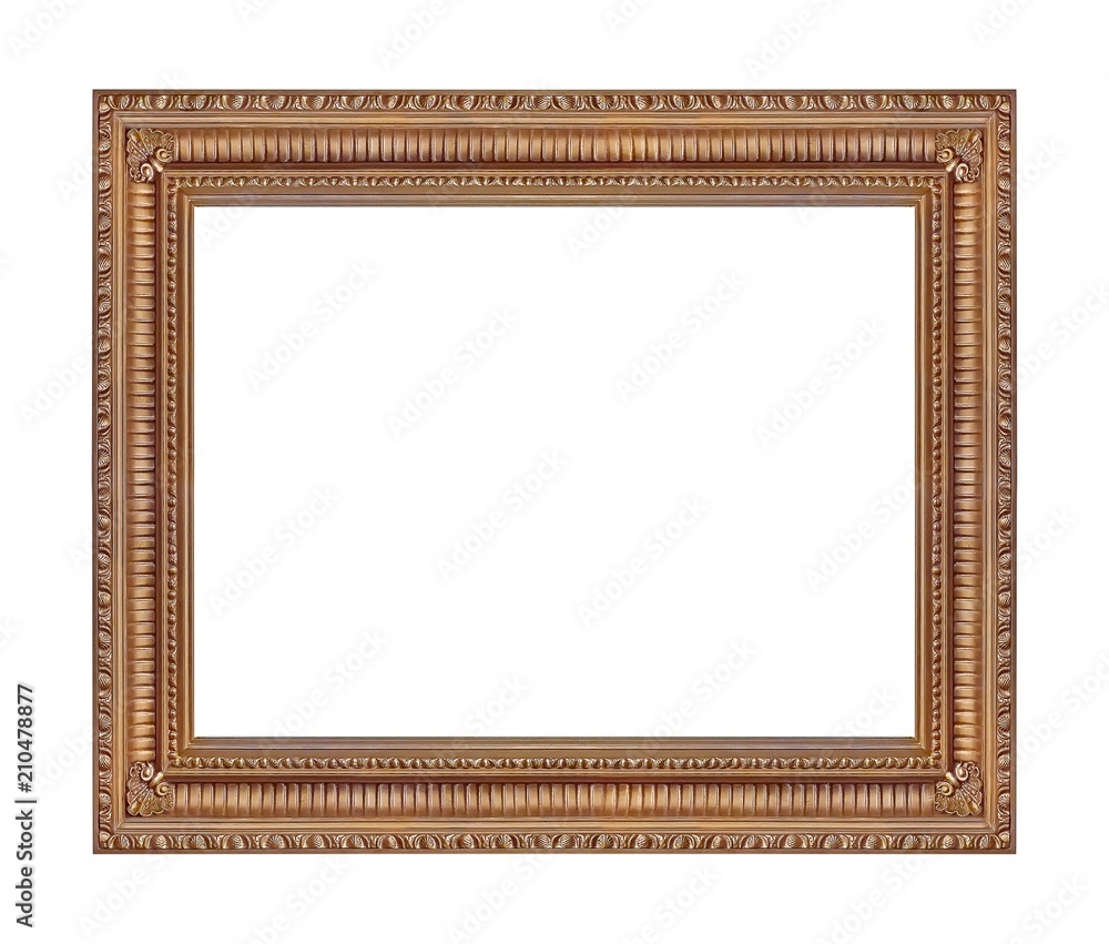 Golden frame for paintings, mirrors or photo Golden frame for paintings, mirrors or photo