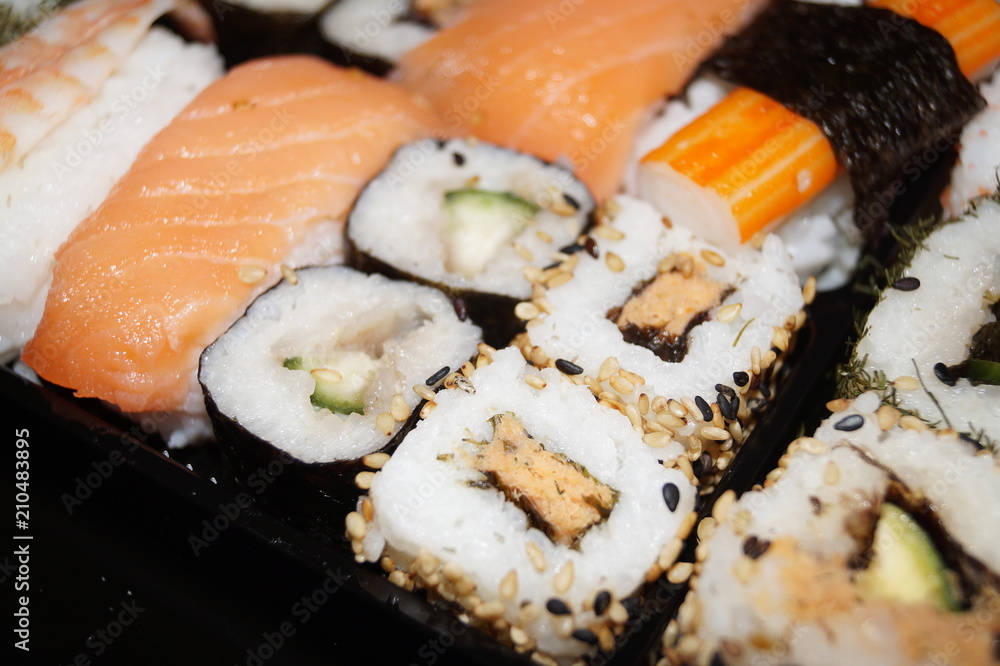 Japanese sushi and rolls Japanese sushi and rolls