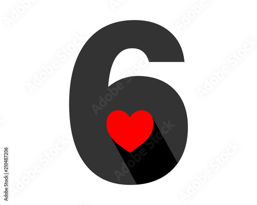 heart typography typeset logotype numeral numeric nominal image vector icon