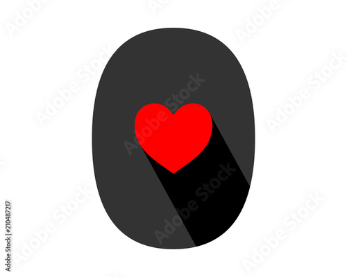 heart typography typeset logotype numeral numeric nominal image vector icon