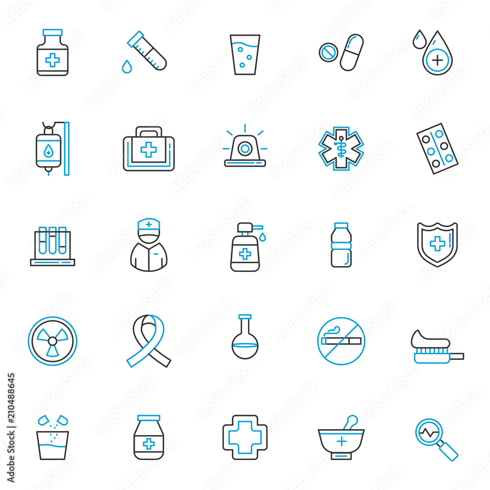 set of medical icons, with blue thin line, editable stroke, use for healthcare or hospital web icon asset and pictogram presentation, herbal, medicine, medic, medical illustration. set of medical icons, with blue thin line, editable stroke, use for healthcare or hospital web icon asset and pictogram presentation, herbal, medicine, medic, medical illustration.