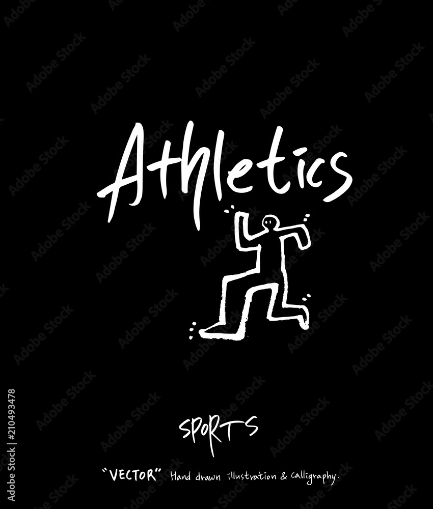 스포츠 포스터 / 손으로 그린 스포츠 그림