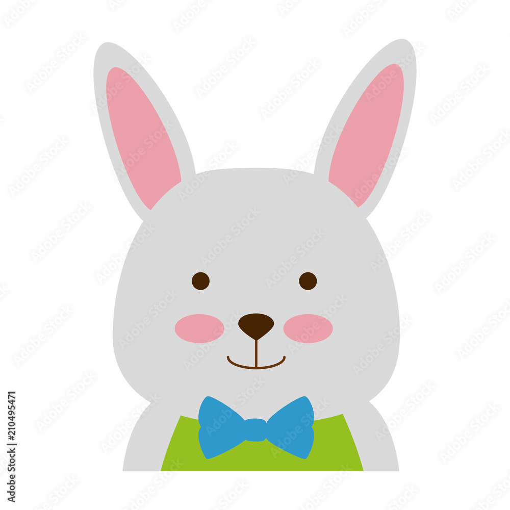 cute rabbit character icon vector illustration design cute rabbit character icon vector illustration design