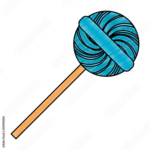 sweet lollipop isolated icon vector illustration design