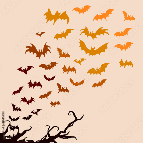 Vector Illustration of Halloween Background © THE BATTOYART