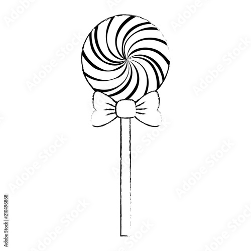 sweet lollipop isolated icon vector illustration design