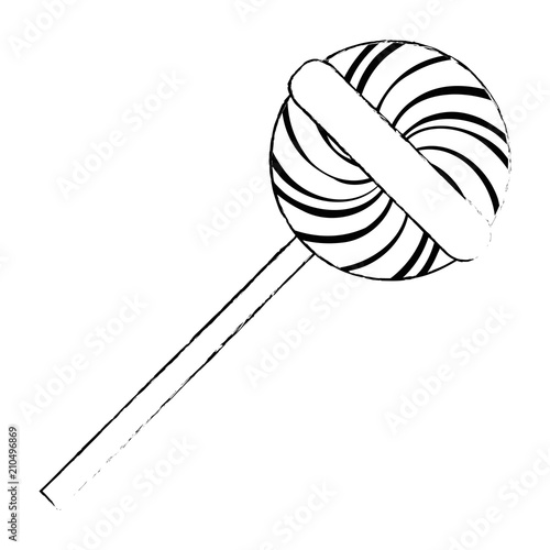 sweet lollipop isolated icon vector illustration design