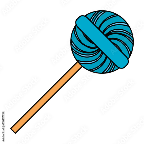 sweet lollipop isolated icon vector illustration design