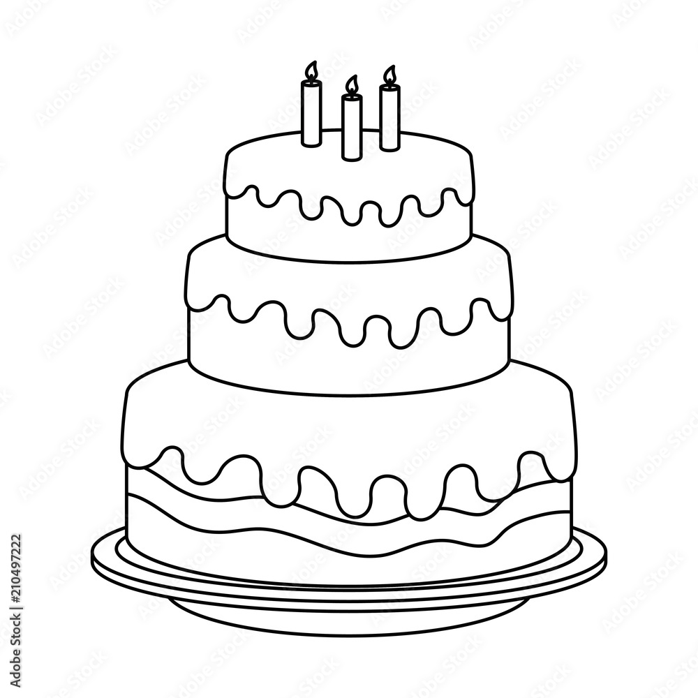 sweet and delicious cake vector illustration design sweet and delicious cake vector illustration design