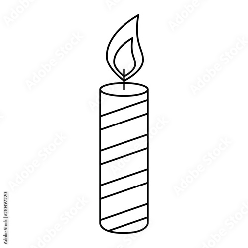 candle year isolated icon vector illustration design