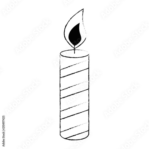 candle year isolated icon vector illustration design