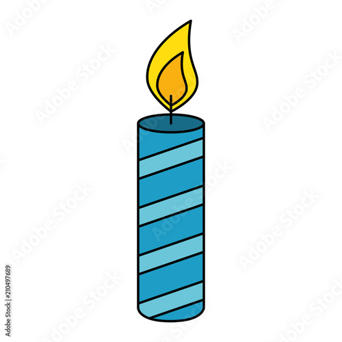 candle year isolated icon vector illustration design