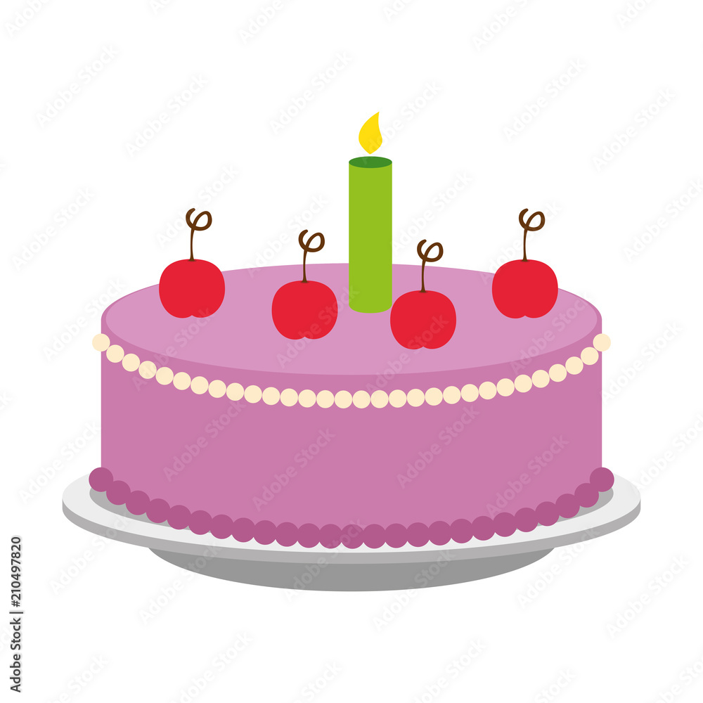 sweet and delicious cake vector illustration design sweet and delicious cake vector illustration design
