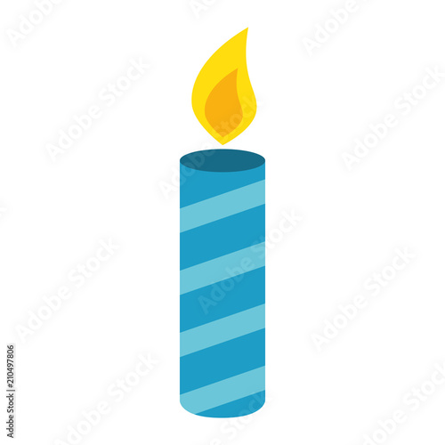 candle year isolated icon vector illustration design