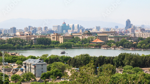 City landscape. View of the northern part of the capital.