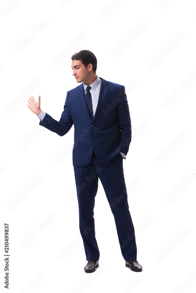 Young businessman isolated on white background Young businessman isolated on white background
