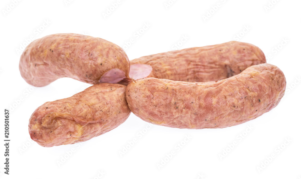 Polish sausage isolated on white background. Polish sausage isolated on white background.