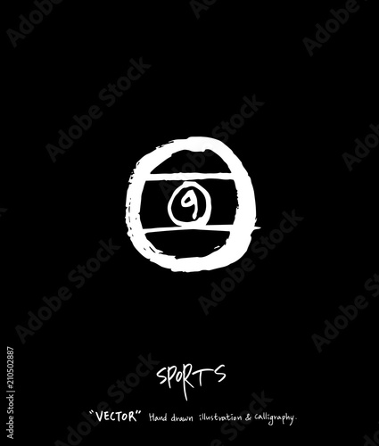 스포츠 포스터 / 손으로 그린 스포츠 그림