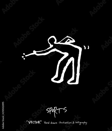 스포츠 포스터 / 손으로 그린 스포츠 그림