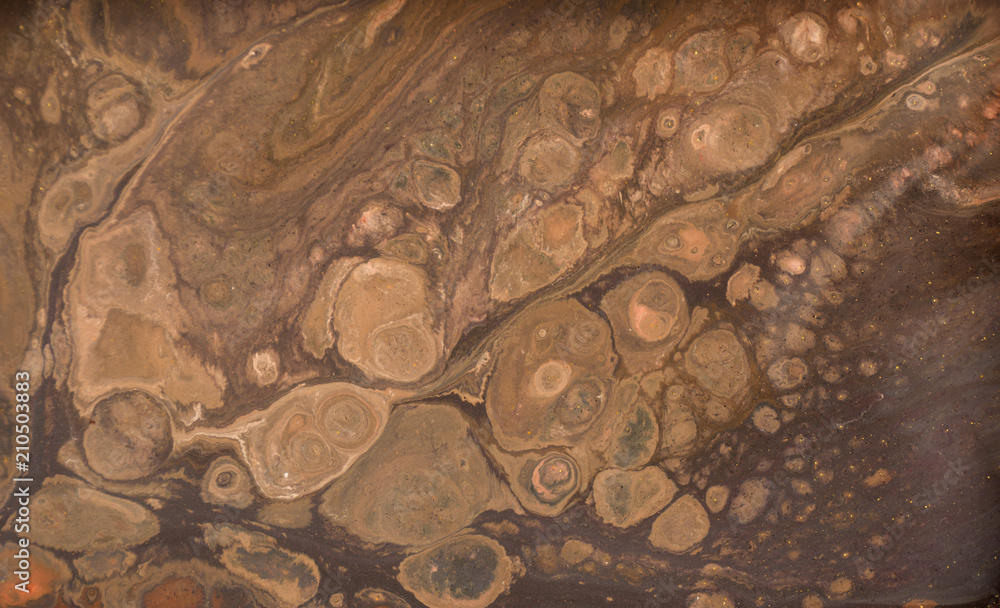 Naklejka premium Marble abstract acrylic background. Marbling artwork texture. Agate ripple pattern. Gold powder.