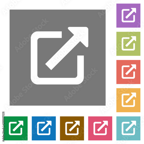 External link square flat icons