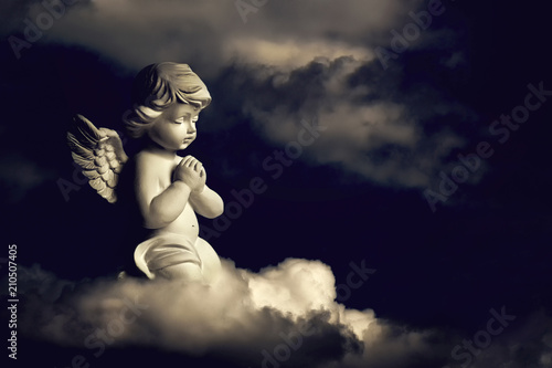 Konstfotografi Guardian angel on the cloud