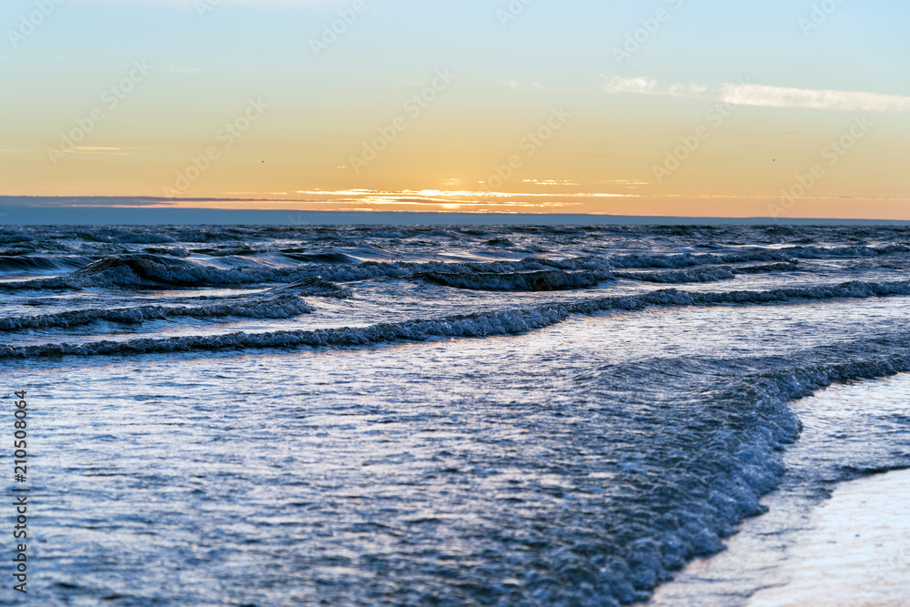 Baltic sea in sunset light. Baltic sea in sunset light.