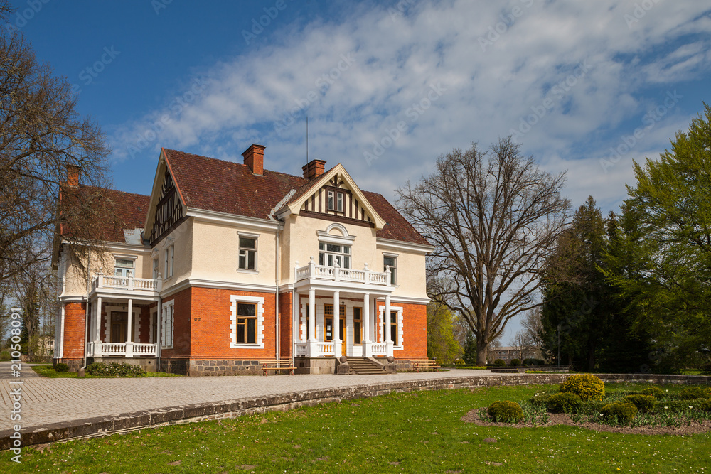 Fototapeta premium Old Olustvere manor, the remarkable Estonian vodka distillery site