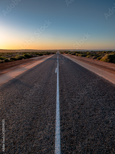 lonely road street - outback australia