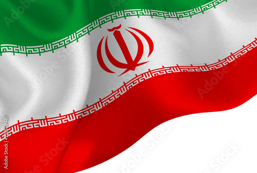 イラン　 国旗　旗　背景 
