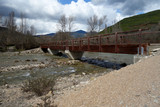A water bridge in a non-urban scene day