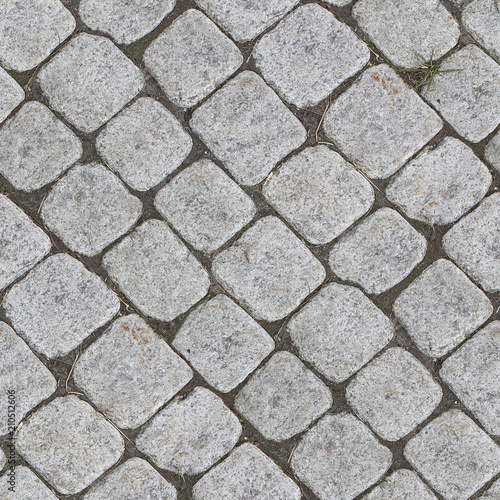 Seamless photo texture of pavement tile from stone photo