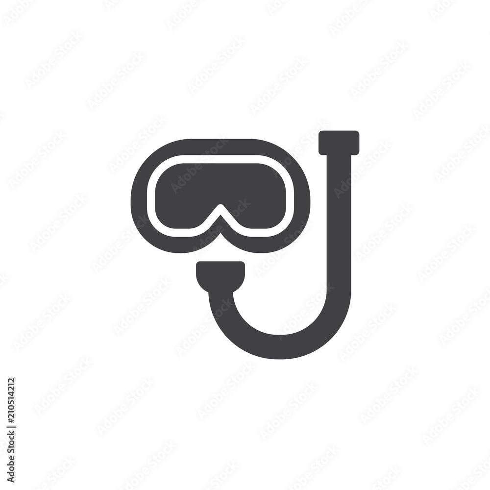 Diving mask vector icon. filled flat sign for mobile concept and web design. Scuba, snorkel simple solid icon. Symbol, logo illustration. Pixel perfect vector graphics Diving mask vector icon. filled flat sign for mobile concept and web design. Scuba, snorkel simple solid icon. Symbol, logo illustration. Pixel perfect vector graphics