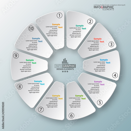 Abstract 3D Paper Infographics