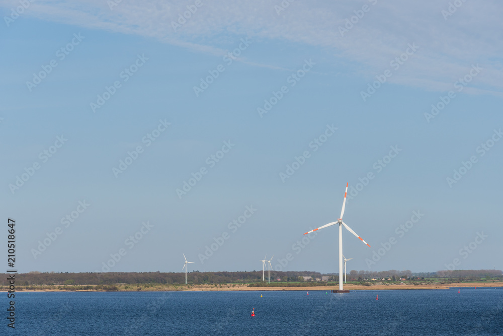 Windmills in the German landscape