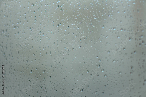 raindrops on the glass. macro